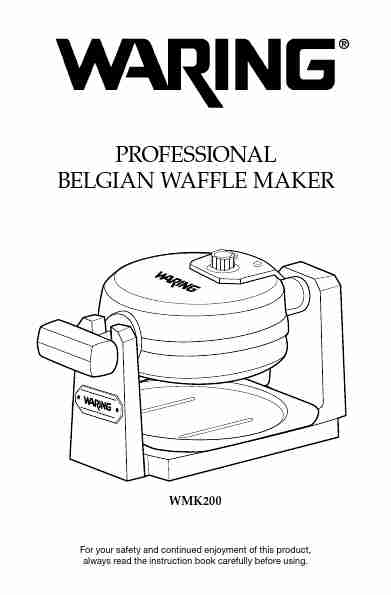 Waring Pro Waffle Maker Wwm450pc Manual-page_pdf